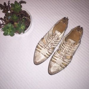 Bed Stu Las Cruces White leather sandals 9